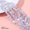 Irregular light purple and blue cat eye stone beads 4-9mm for DIY jewelry making 200pcs - Gray Size Approx. 4-9mm Hole Diameter Approx. 1mm 80cm/strip (approx. 200 Pieces)