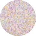 Frosted pastel seed beads in purple and yellow for DIY jewelry making and crafts - 4mm (Approx. 1mm Aperture, 10g/Pack, Approx. 100pcs) / Macarons