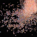 Schillernde Aurora-Perlen in transparenter Flasche für DIY-Bastelarbeiten und Nailart - 30g/Packung Durchmesser 2-3.5mm / Rosa Serie