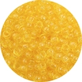 Transparent yellow acrylic barrel beads for DIY jewelry making and dreadlock braiding - Approx. 100 Pieces/Pack / Dark Yellow (14#)