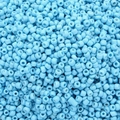 Perles de rocaille bleu clair opaques pour la création de bijoux DIY à la main - 1000 capsules / Bleu ciel