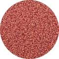 Lustrous coral pink seed beads for DIY jewelry making handmade necklace material - South Red