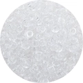 Bulk clear acrylic pony beads with large holes for DIY braids and bracelets - Approx. 100 Pieces/Pack / White (01#)