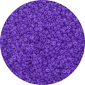 Frosted purple iridescent seed beads with matte finish for DIY jewelry crafts - 4mm (10g/Pack, Approx. 1mm Hole) / Deep purple