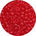 Translucent red acrylic pony beads with large holes for DIY braids and jewelry - Approx. 100 Pieces/Pack / Bright Red (02#)