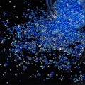 Dunkelblaue irisierende Glasperlen für DIY-Harzkunst und Handyhüllen-Dekorationen - 30g/Packung Durchmesser 2-3.5mm / Blau-Serie