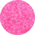 Hot pink transparent acrylic barrel beads for hair braids and DIY jewelry crafts - Approx. 100 Pieces/Pack / Pink (03#)