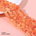 Irregular orange cat eye stone beads 4-9mm for DIY jewelry making 200pcs set - Orange-red Size Approximately 4-9mm Hole Diameter Approximately 1mm 80cm/strip (approximately 200 Beads)