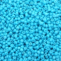 Perles de rocaille bleu ciel mat pour la fabrication de bijoux faits main DIY et colliers - 1000 capsules / Bleu lac