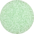 Frosted mint green glass seed beads for DIY jewelry making in round flat shape - 4mm (10g/Pack, Approx. 1mm Hole) / Light Green