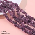 Purple irregular cat eye stone beads 4-9mm for DIY jewelry making handmade crafts - Dark Purple Size Approximately 4-9mm Aperture Approximately 1mm 80cm/strip (approximately 200 Pieces)