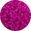 Transparent rose red acrylic pony beads for DIY jewelry and dreadlock hair braiding - Approx. 100 Pieces/Pack / Violet (07#)