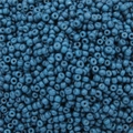 Perles de rocaille bleu denim mat pour la fabrication de bijoux DIY et l'artisanat - 1000 capsules / Bleu Gris Foncé