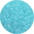 Translucent light blue acrylic pony beads with large holes for DIY jewelry crafting - Approx. 100 Pieces/Pack / Lake Blue (08#)