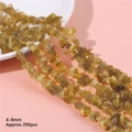 Irregular amber cat eye stone beads for DIY jewelry making with 200pcs per strand - Light Brown Size Approx. 4-9mm Hole Diameter Approx. 1mm 80cm/strip (approx. 200 Pieces)