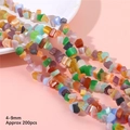 4-9mm irregular cat eye stone beads for DIY jewelry making in various mixed colors - Mixed Colors Size Approx. 4-9mm Aperture Approx. 1mm 80cm/strip (approx. 200 Pieces)