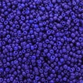 Perles de rocaille bleu foncé pour bijoux DIY avec finition lisse et trous intérieurs précis - 1000 capsules / Bleu royal