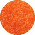 Translucent bright orange acrylic pony beads with large holes for DIY jewelry making - Approx. 100 Pieces/Pack / Orange Yellow (15#)