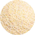 Crèmekleurige iriserende rocailles voor DIY-sieraden met gladde parelglansafwerking - 3mm / Verpakking van 20g (Ongeveer 660 Stuks) / Geel