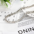 8mm light gray faceted crystal glass spacer beads for DIY jewelry making and bracelets - 8mm 1 Strand/Pack (Approx. 65 Beads/Strand) / Gray