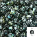 10mm colorful acrylic flower beads with large 3mm holes for DIY jewelry making - 10mm (50 Pieces/Pack) / Black