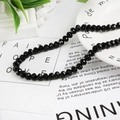 8mm black faceted crystal glass wheel beads for DIY jewelry making handmade bracelets - 8mm 1 Strand/Pack (Approx. 65 Beads/Strand) / Black