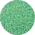 Frosted light green glass seed beads for DIY handmade jewelry necklace bracelets - Grass Green