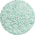Cuentas de vidrio verde menta iridiscentes para hacer joyas DIY y accesorios hechos a mano - 3mm / Paquete de 20g (Aprox. 660 Pcs) / Verde