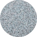 Frosted light blue matte seed beads with iridescent finish for DIY jewelry making - Light Gray