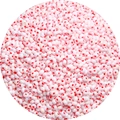 Cuentas de vidrio blanco perlado pulido para hacer joyas DIY y manualidades - 3mm / Paquete de 20g (Aprox. 660 Pcs) / Rojo