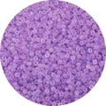 Frosted light purple seed beads for DIY jewelry making with matte finish and pearl luster - Violet