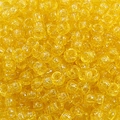 Transparent bright yellow acrylic barrel pony beads with internal silver glitter for DIY jewelry - Glitter Style / Approx. 100 Pieces/Pack / Yellow (45#)