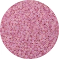Pastel pink frosted glass seed beads with AB luster finish for handmade DIY jewelry - Balsam Purple