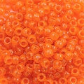 Orange translucent acrylic beads with silver glitter and large hole for DIY crafting - Glitter Style / Approx. 100 Pieces/Pack / Orange (46#)