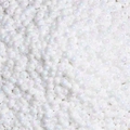 Cuentas de vidrio blanco perlado iridiscente con acabado arcoíris para hacer joyería DIY - 2mm / Paquete de 20g (Aprox. 1300 Pcs) / Blanco