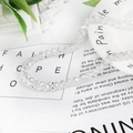 Strand of 8mm transparent faceted crystal glass beads for DIY jewelry making and crafts - 8mm 1 Strand/Pack (Approx. 65 Beads/Strand) / AB White