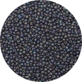 Frosted multicolor 2mm 3mm 4mm seed beads with dark iridescent finish for DIY jewelry - Mineral Black