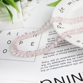 8mm faceted light pink crystal glass beads for DIY bracelet and jewelry making - 8mm 1 Strand/Pack (Approx. 65 Beads/Strand) / Light Pink