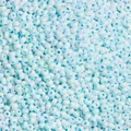 Cuentas de vidrio azul claro iridiscentes para joyería artesanal con acabado AB - 2mm / Paquete de 20g (Aprox. 1300 Pcs) / Azul