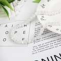8mm faceted white crystal glass rondelle beads for handmade DIY jewelry bracelets - 8mm 1 Strand/Pack (Approx. 65 Beads/Strand) / White Jade AB