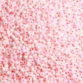 Cuentas de vidrio iridiscentes rosa y lavanda para crear joyas hechas a mano - 2mm / Paquete de 20g (Aprox. 1300 Pcs) / Rosa rojo