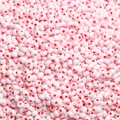 Cuentas de vidrio rosa perlado brillante con acabado liso para crear joyería DIY - 2mm / Paquete de 20g (Aprox. 1300 Pcs) / Rosa Cereza