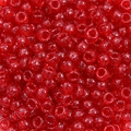 Translucent red acrylic pony beads with glitter finish for DIY jewelry and hair braids - Glitter Style / Approx. 100 Pieces/Pack / Bright Red (38#)