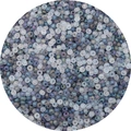 Frosted translucent and aurora blue seed beads for DIY jewelry and necklace crafting - Gray