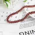 Strand of faceted dark pink crystal glass spacer beads for DIY jewelry making - 8mm 1 Strand/Pack (Approx. 65 Beads/Strand) / Medium Purple