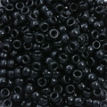 Polished black acrylic barrel beads with large holes for DIY jewelry and hair braids - Approx. 100 Pieces/Pack / Black (31#)