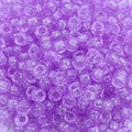 Transparent purple acrylic barrel beads with glitter for DIY bracelets and necklaces - Glitter Style / Approx. 100 Pieces/Pack / Purple (44#)