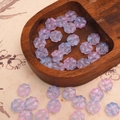 Pink and blue gradient clover flower beads for handmade jewelry DIY necklace crafts - 10x10mm (20 Pcs/Pack) / Blue and Purple