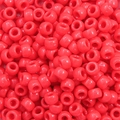 Vibrant red acrylic barrel beads with large holes for DIY hair braids and jewelry - Approx. 100 Pieces/Pack / Peach Red (33#)