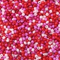 Mix van rode en roze kralen voor DIY handgemaakte sieraden en armbanden maken - 4mm (ongeveer 155 stuks/pak) / Paarsrode Serie